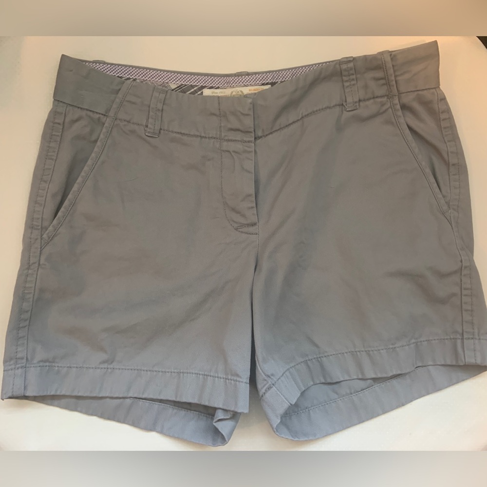 j. crew gray chino shorts size 4